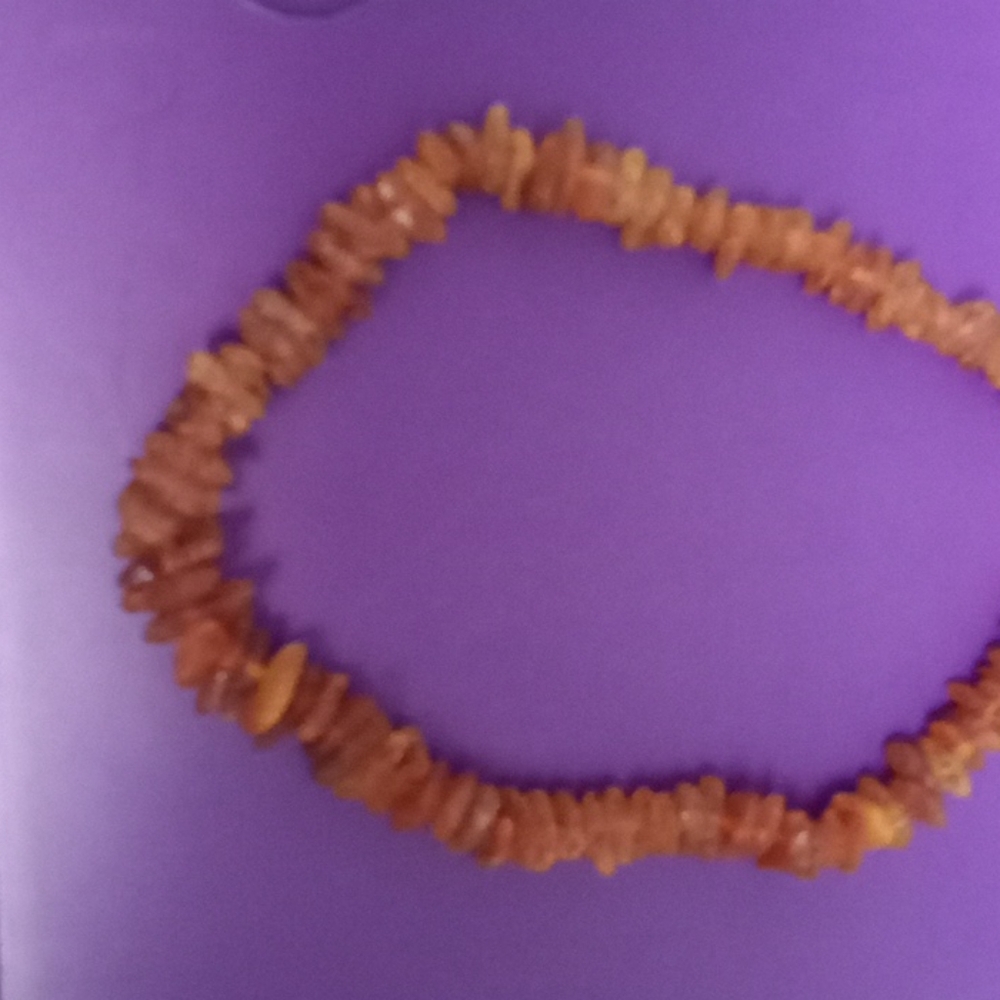 New Raw Amber necklace